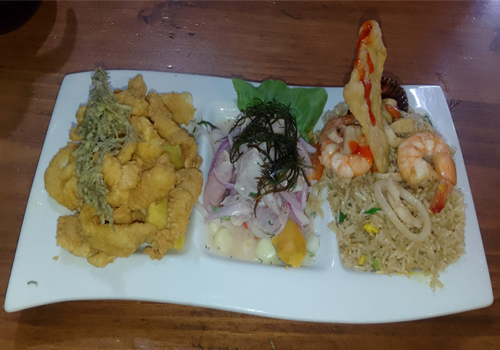 Trio de pescado